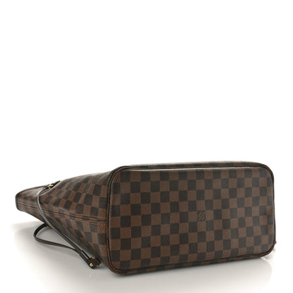 Louis Vuitton Damier Ebene Neo Neverfull MM Rose Ballerine 4 of 13