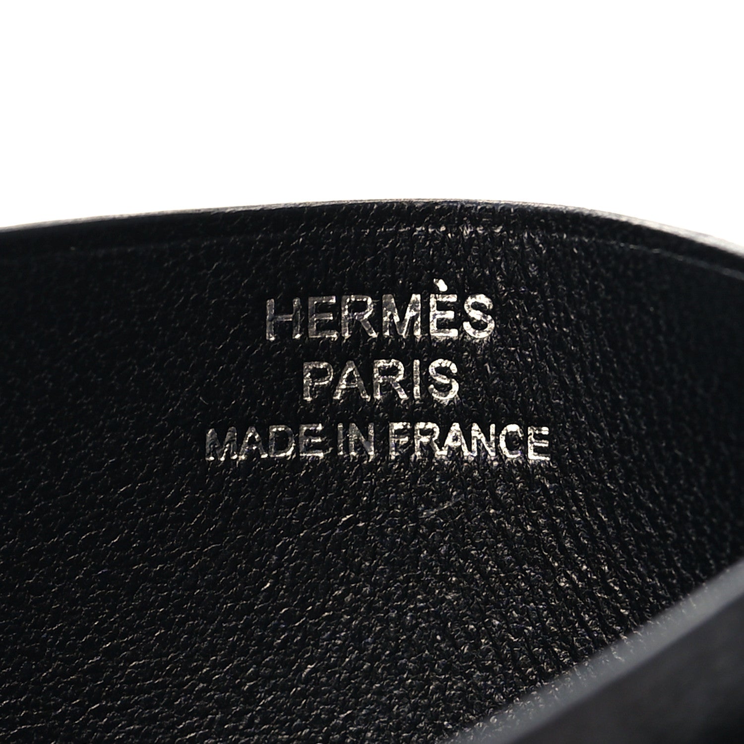 Hermes Allegretto Chevre Mysore H Sport 3CC Card Holder Case Bleu Nuit Black 6 of 7