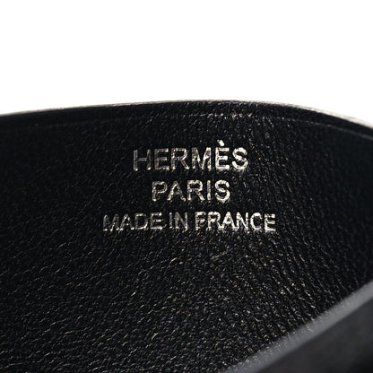 Hermes Allegretto Chevre Mysore H Sport 3CC Card Holder Case Bleu Nuit Black 6 of 7