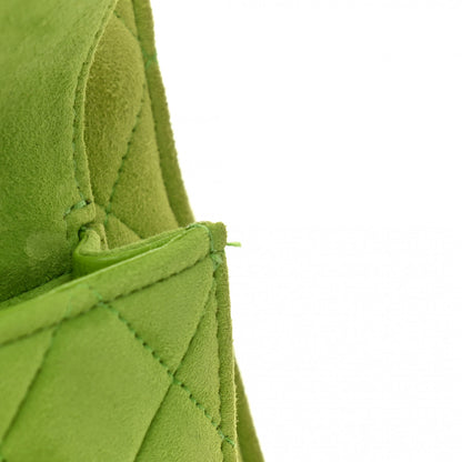 Chanel Suede Quilted CC Mini Shoulder Bag Green 12 of 12
