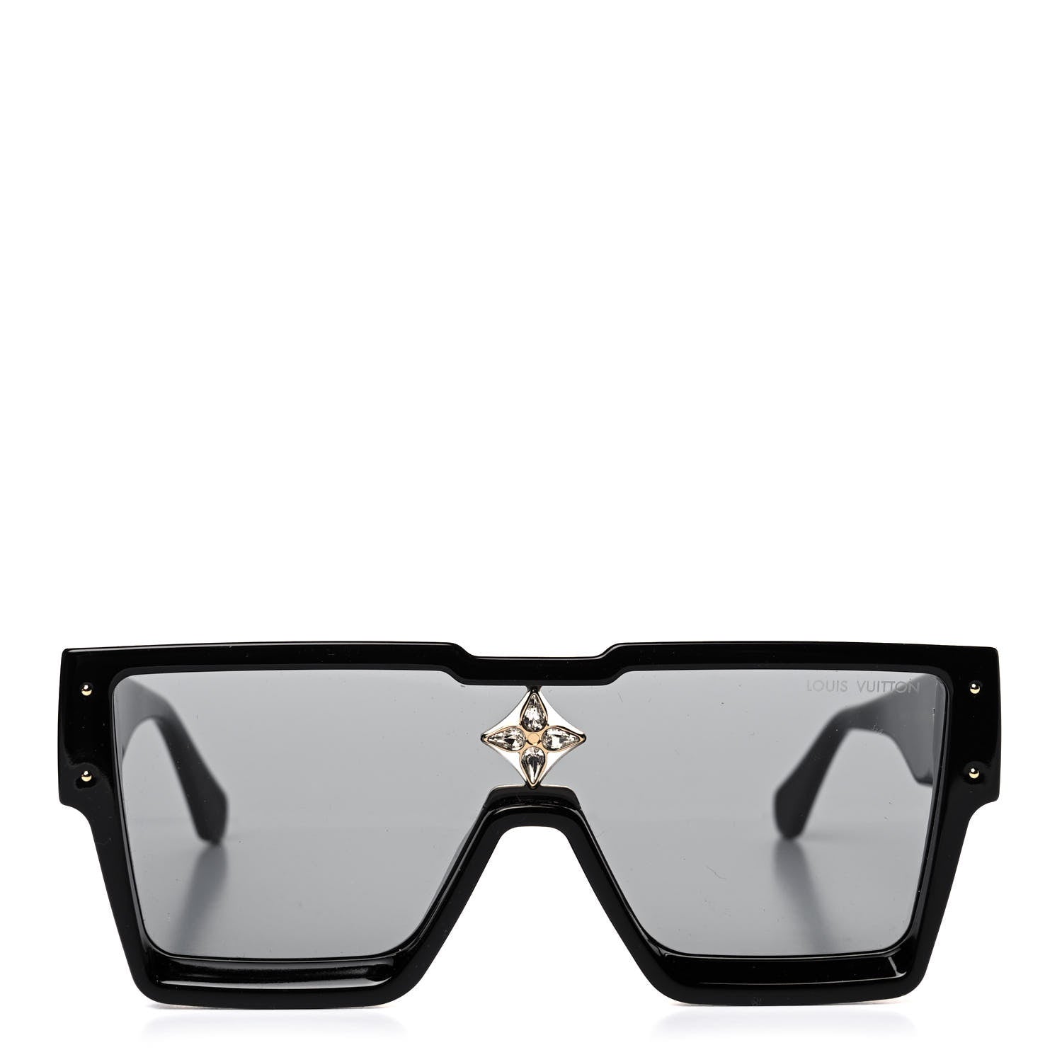 Louis Vuitton Acetate Cyclone Sunglasses Z1578E Black 2 of 10