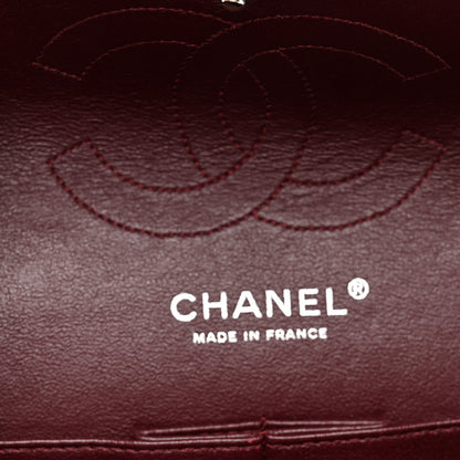 Chanel Distressed Patent Quilted Medium Double Flap Black 6 of 11