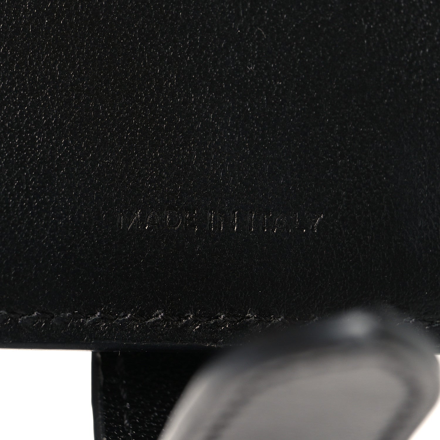 Celine Grained Calfskin Medium Multifunction Strap Wallet Black 7 of 8