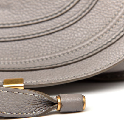 Chloe Calfskin Medium Marcie Round Crossbody Bag Cashmere Grey 11 of 11