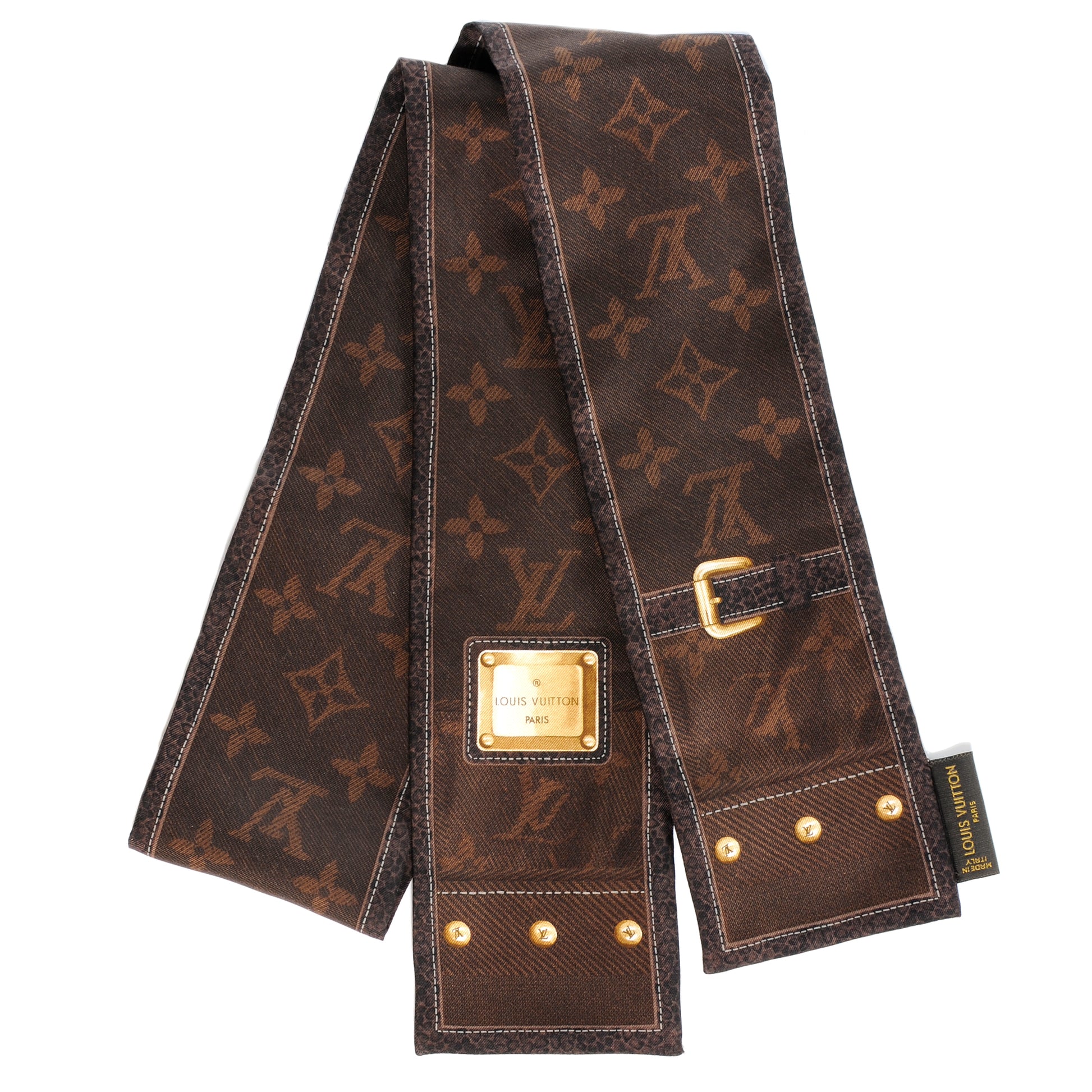 Louis Vuitton Silk Monogram New Denim Bandeau Ebene 1 of 5