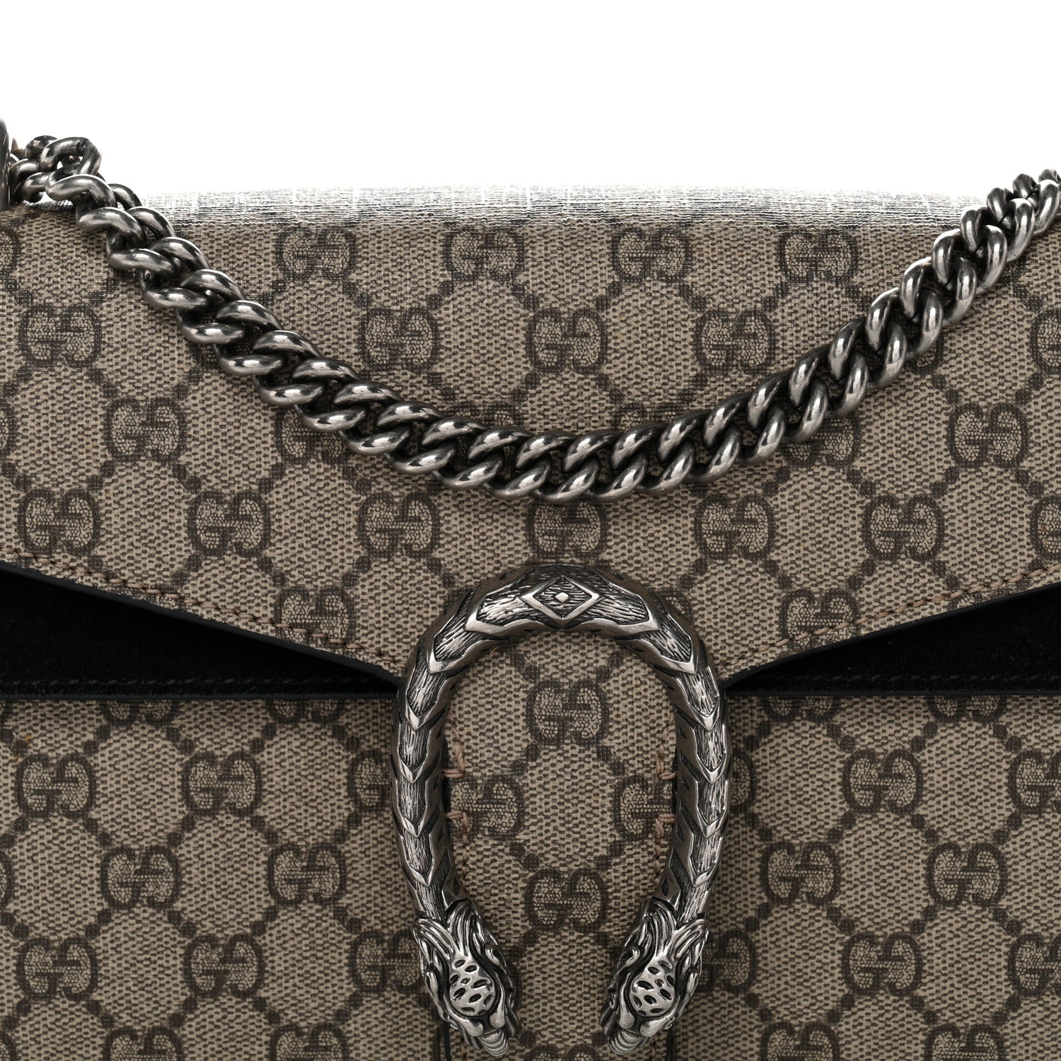 Gucci GG Supreme Monogram Small Dionysus Shoulder Bag Black 8 of 11