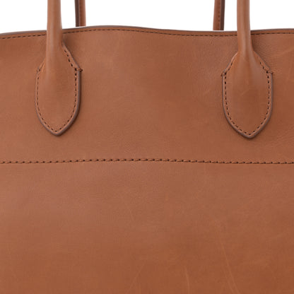 The Row Polished Saddle Calfskin Soft Margaux 15 Cuir 7 of 11