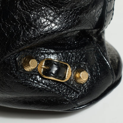 Balenciaga Agneau Giant 12 Gold Hardware Bowling Bag Black 8 of 14