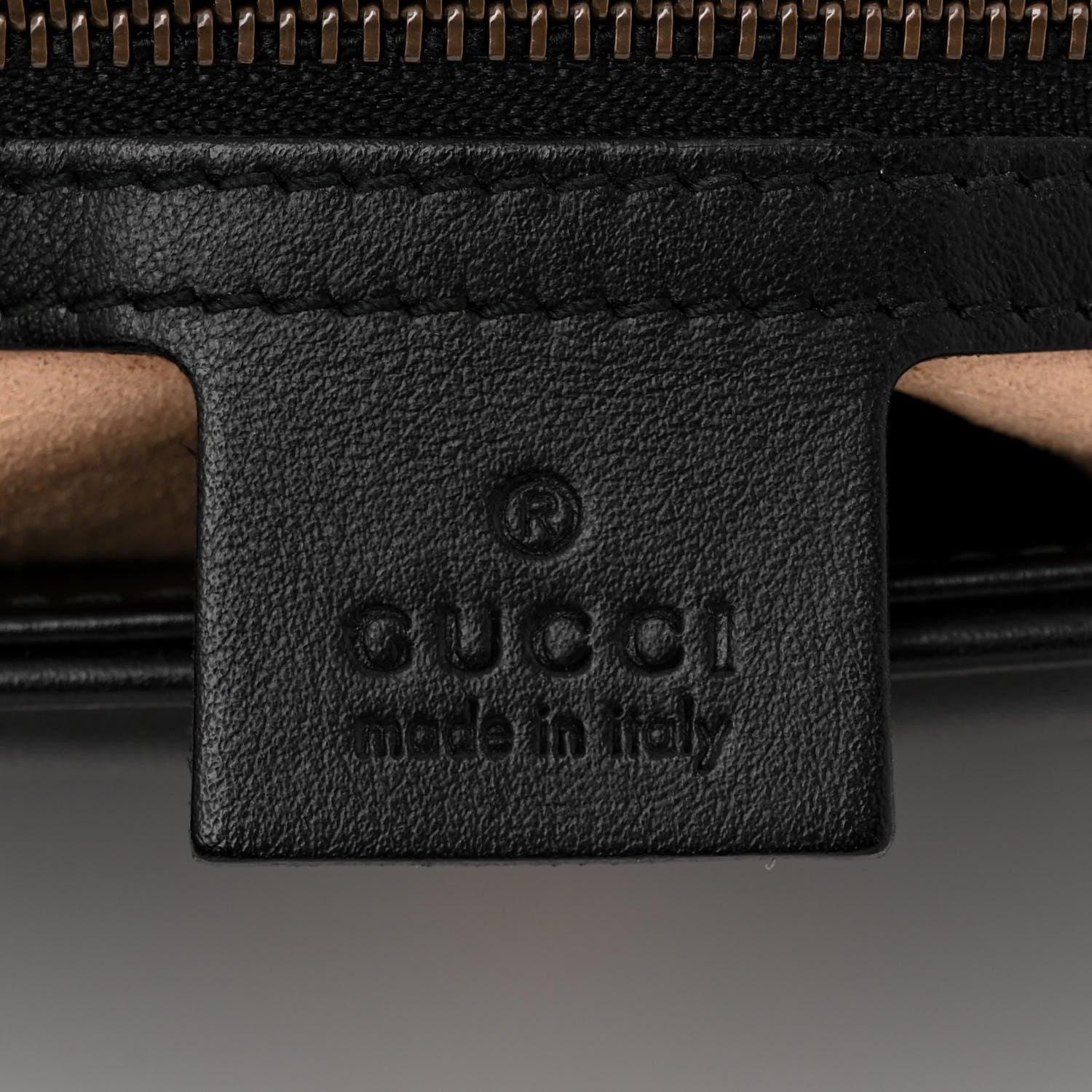 Gucci Calfskin Matelasse Small GG Marmont Top Handle Shoulder Bag Black 6 of 10