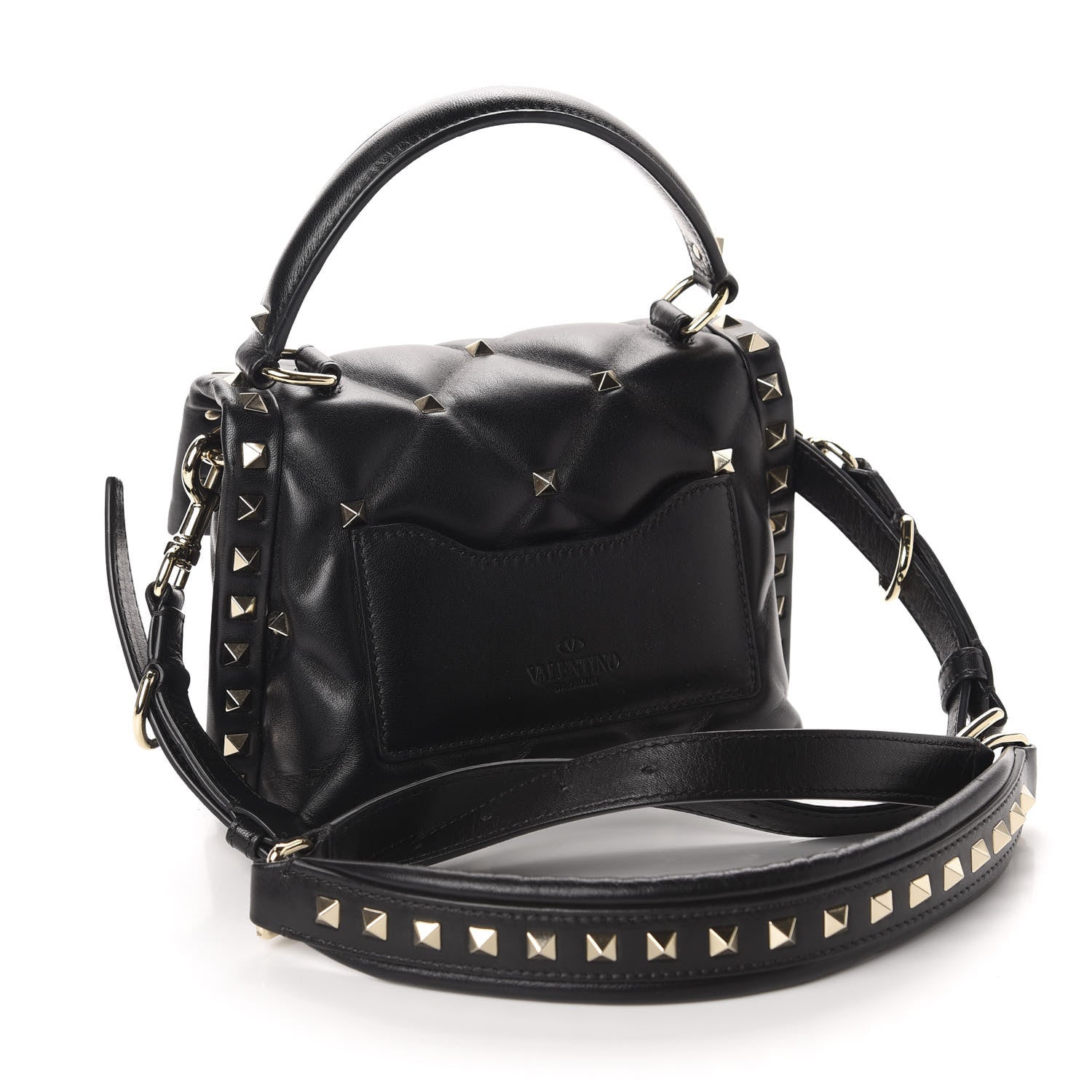 Valentino Garavani Nappa Mini Candystud Top Handle Bag Black 3 of 9