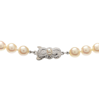 Mikimoto Sterling Silver Akoya Pearl 7-7.5mm Strand Necklace 17" 5 of 5