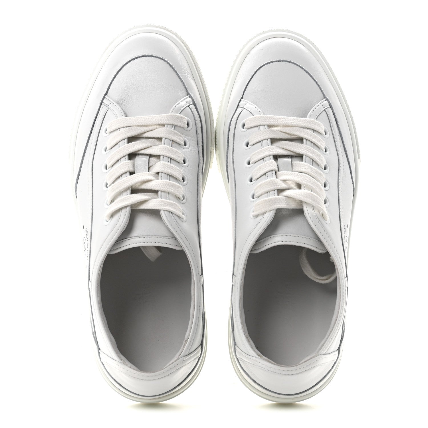 Hermes Calfskin Womens Get Sneakers 39 White 2 of 10