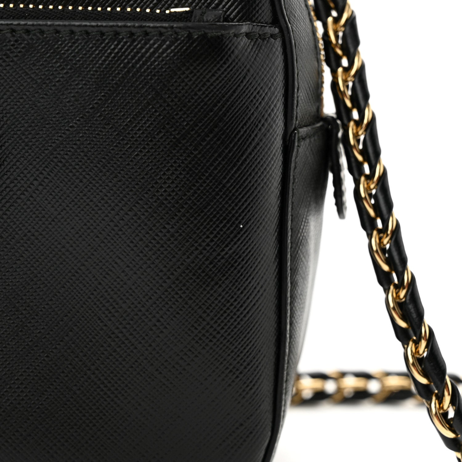 Salvatore Ferragamo Hammered Calfskin Lydia Bow Camera Bag Black 11 of 12
