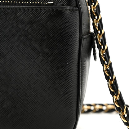 Salvatore Ferragamo Hammered Calfskin Lydia Bow Camera Bag Black 11 of 12