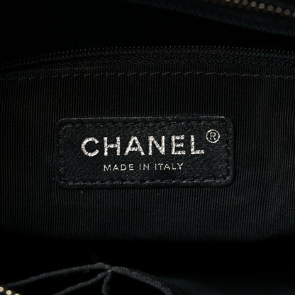 Chanel Patent Goatskin Quilted Medium Gabrielle Hobo Black 5 of 10