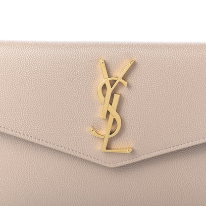 Saint Laurent Grain De Poudre Uptown Pouch Marble Pink 9 of 10