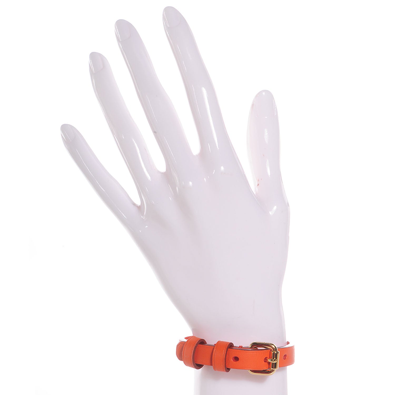 Louis Vuitton Leather Stamp It Bracelet 17 Piment 2 of 8