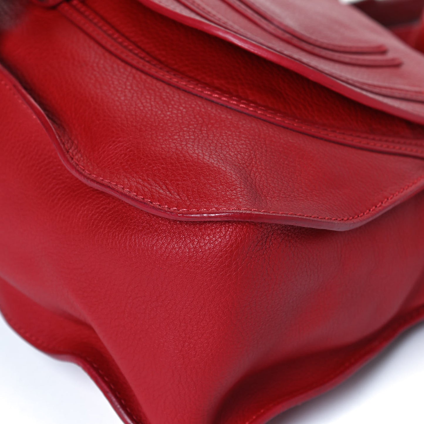 Calfskin Medium Marcie Satchel Red