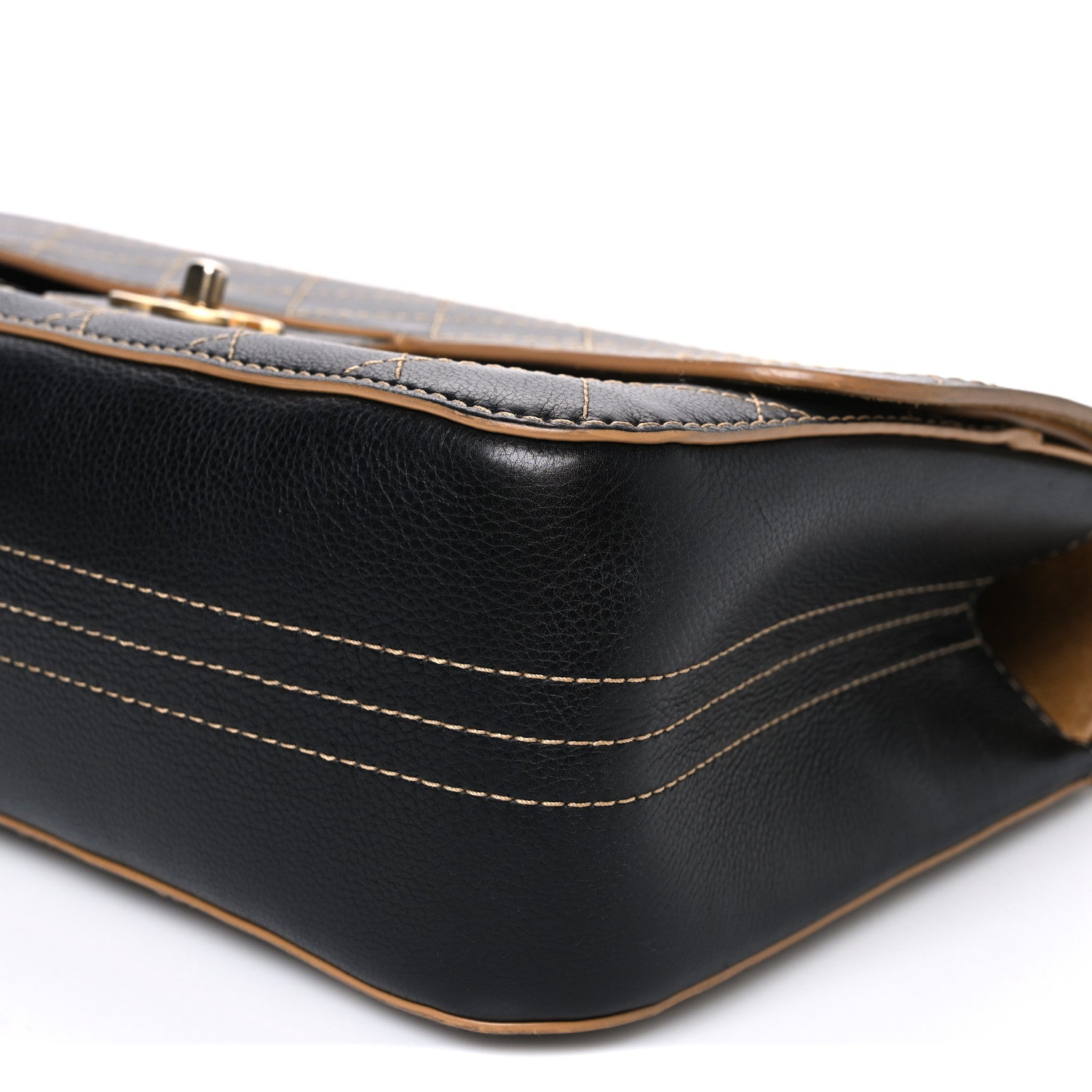 Chanel Calfskin Stitched Jumbo Double Flap Black 10 of 11