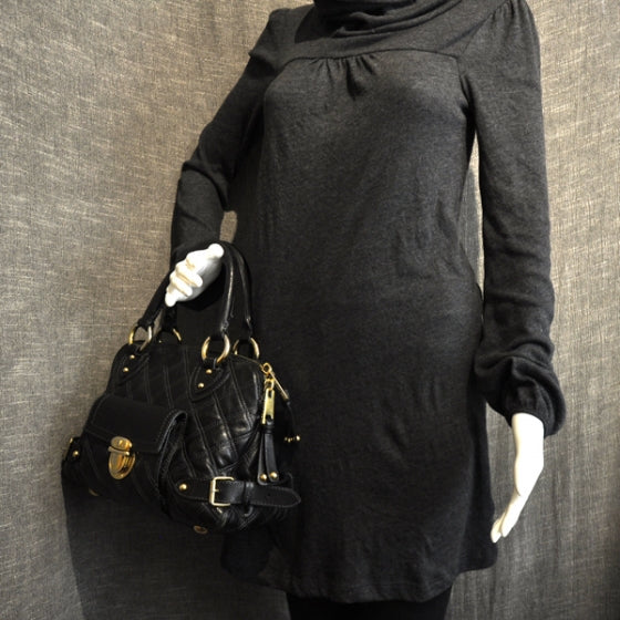 Marc Jacobs Leather Quilted Elise Tote Black 2 of 18