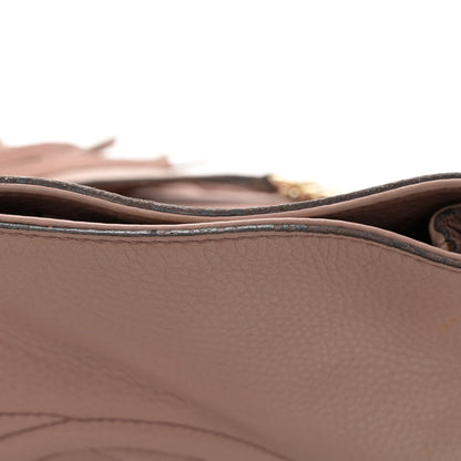 Gucci Pebbled Calfskin Medium Soho Chain Shoulder Bag Antique Rose 15 of 15