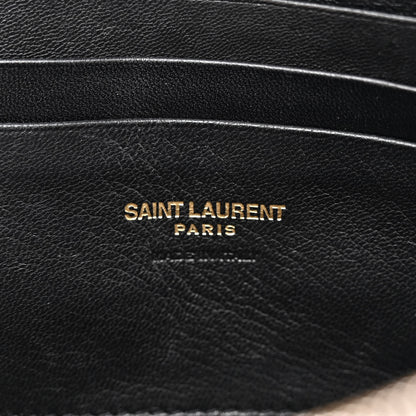 Saint Laurent Grain De Poudre Matelasse Monogram Mini Lou Camera Bag Black 6 of 12