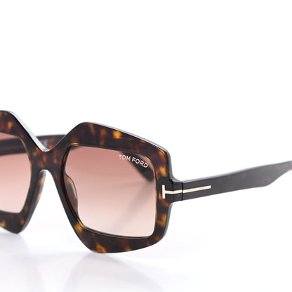 Tom Ford Tate-02 Irregular Square Sunglasses TF789 Dark Havana 7 of 8