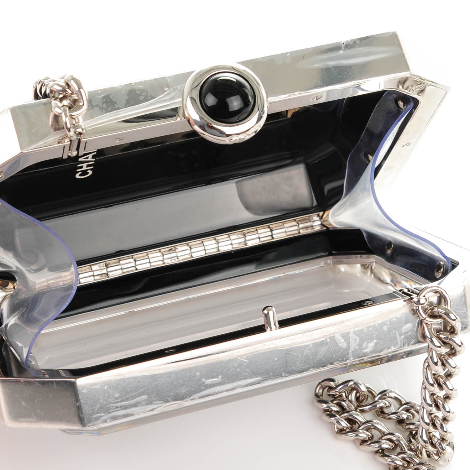 Chanel Plexiglass Premiere Minaudiere Clutch Black 5 of 7