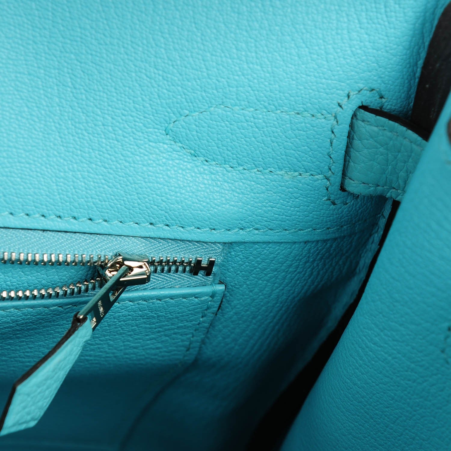 Hermes Togo Birkin 30 Bleu Atoll 11 of 23