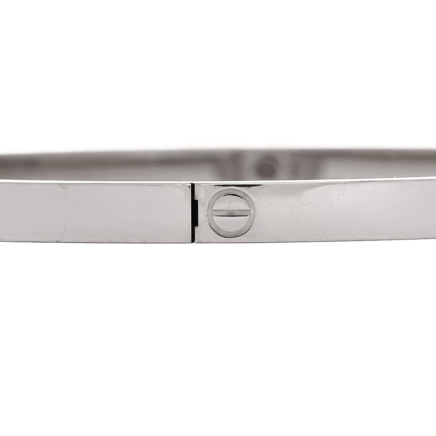 18K White Gold Small LOVE Bracelet 18