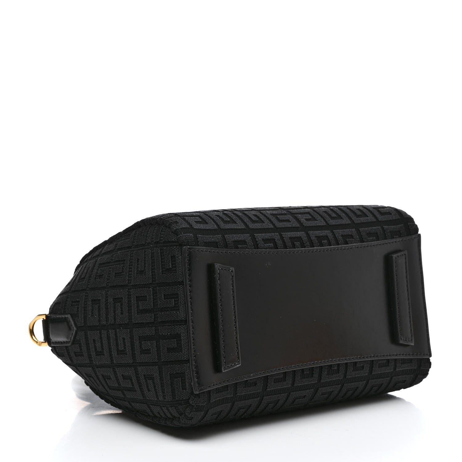 Givenchy Canvas Jacquard Embroidered Calfskin 4G Mini Antigona Black 4 of 17