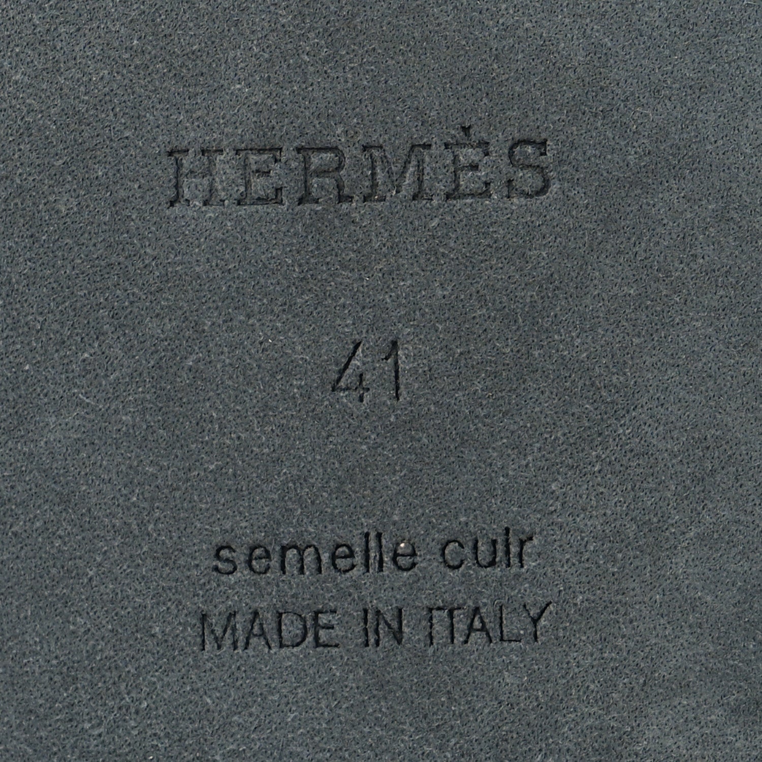 Hermes Box Calfskin Oran Sandals 41 Black 8 of 10