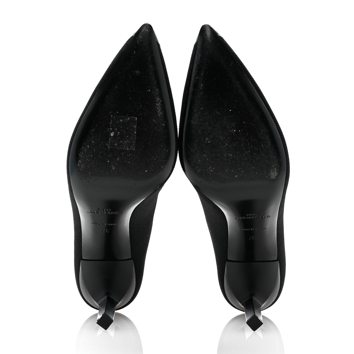 Givenchy Knit Fabric Show Lace-Up Mules 37 Black 6 of 10