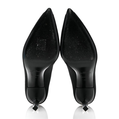 Givenchy Knit Fabric Show Lace-Up Mules 37 Black 6 of 10