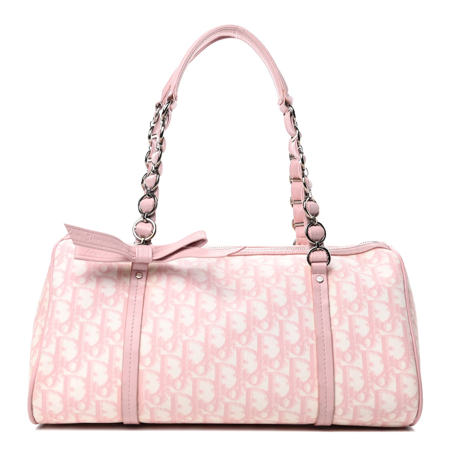 Christian Dior Monogram Romantique Boston Bag Pink 1 of 4