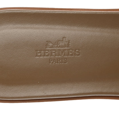Hermes Denim Canvas Oran Sandals 41 Bleu Clair 7 of 9