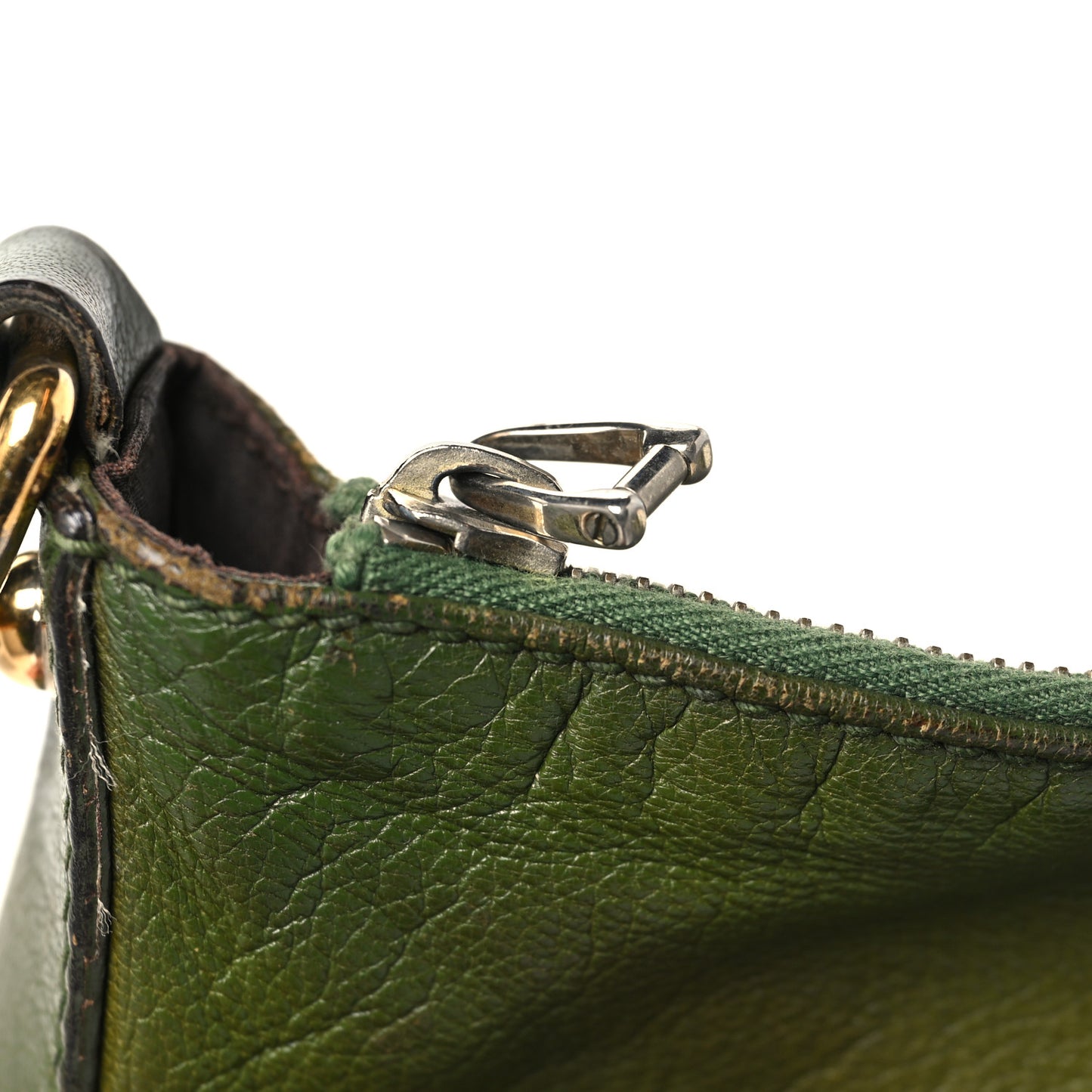Calfskin Enamel Blondie Hobo Green