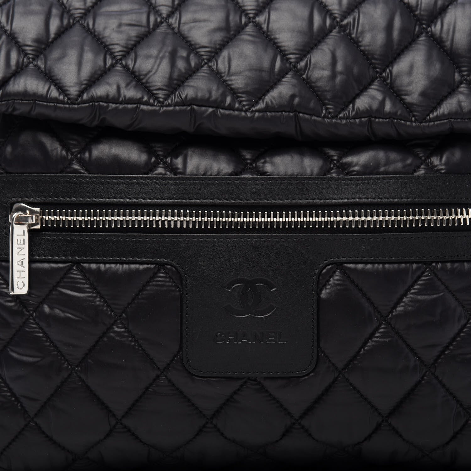 Chanel Lambskin Quilted Coco Cocoon Backpack Black 9 of 9
