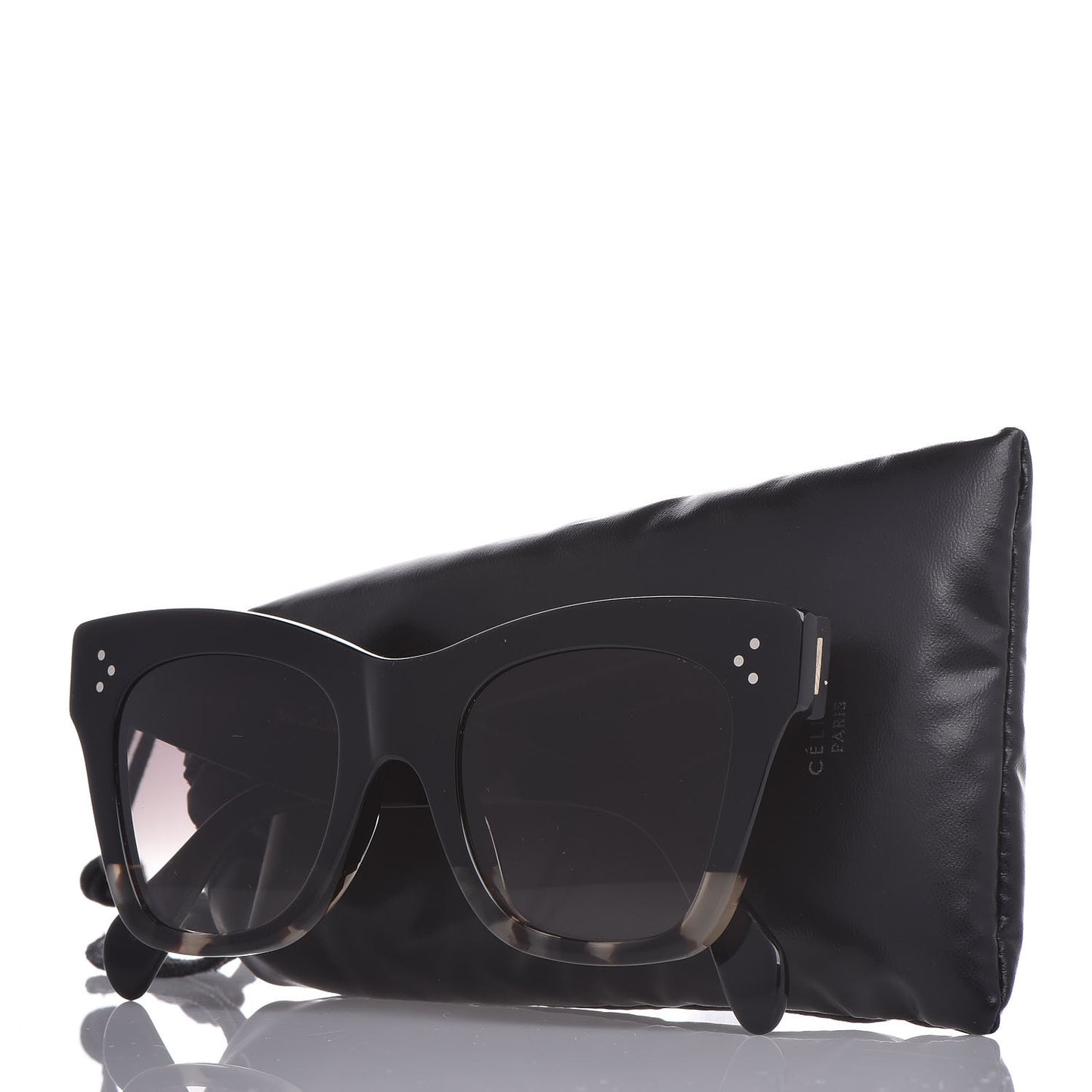 Acetate Cat Eye Sunglasses CL40004I Havana Black