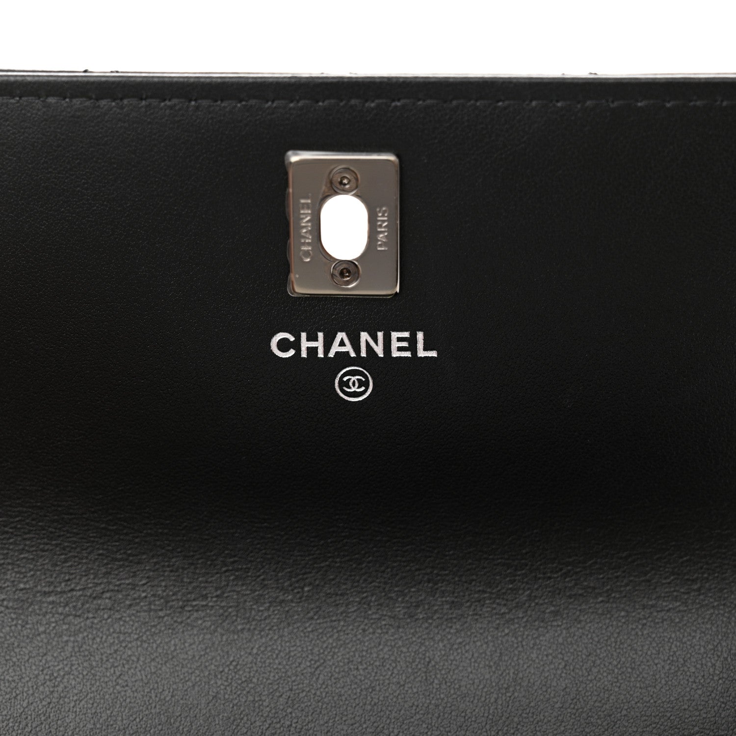 Chanel Shiny Crumpled Calfskin Strass Quilted Top Handle Clutch With Chain Black 7 of 12