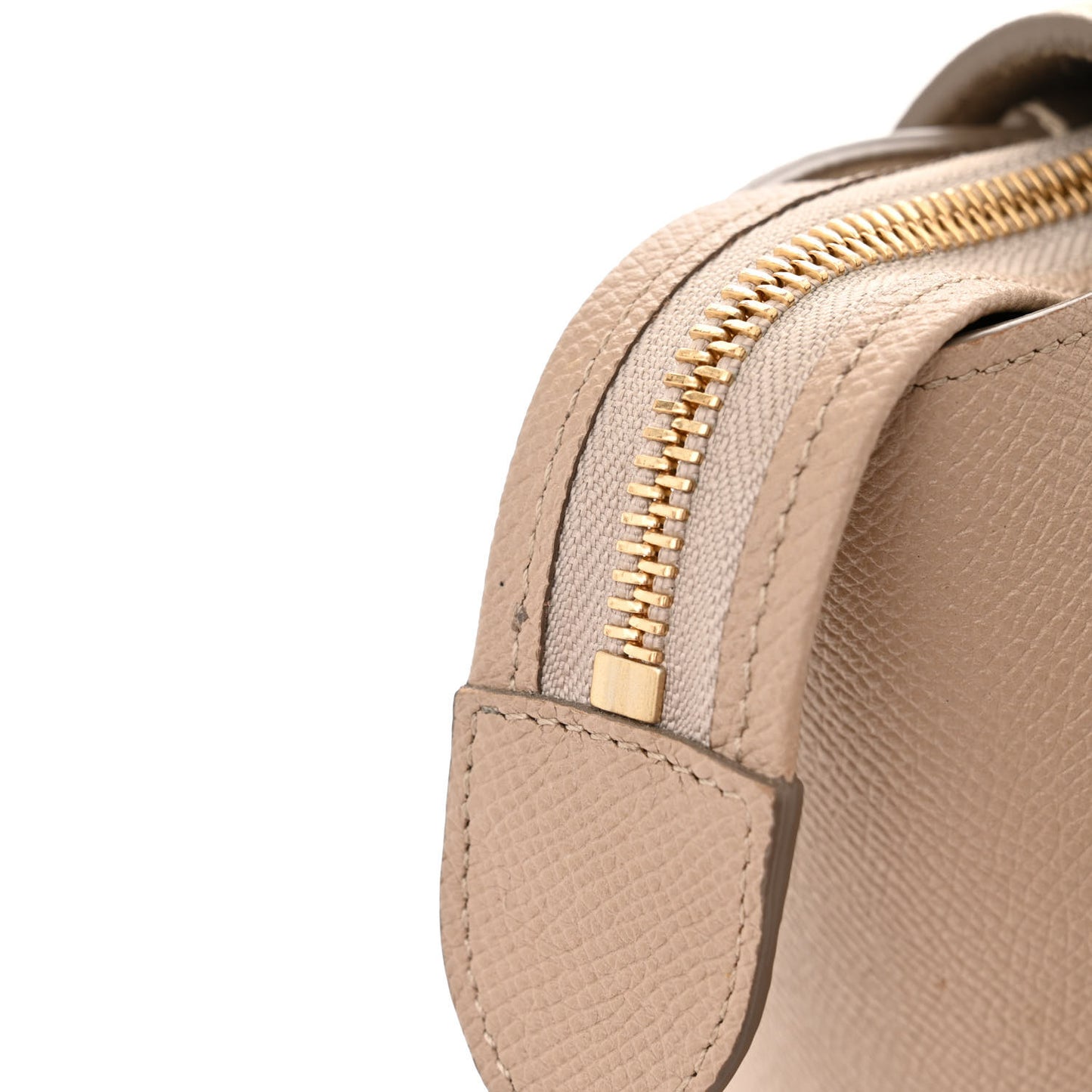 Baby Grained Calfskin Micro Belt Bag Light Taupe