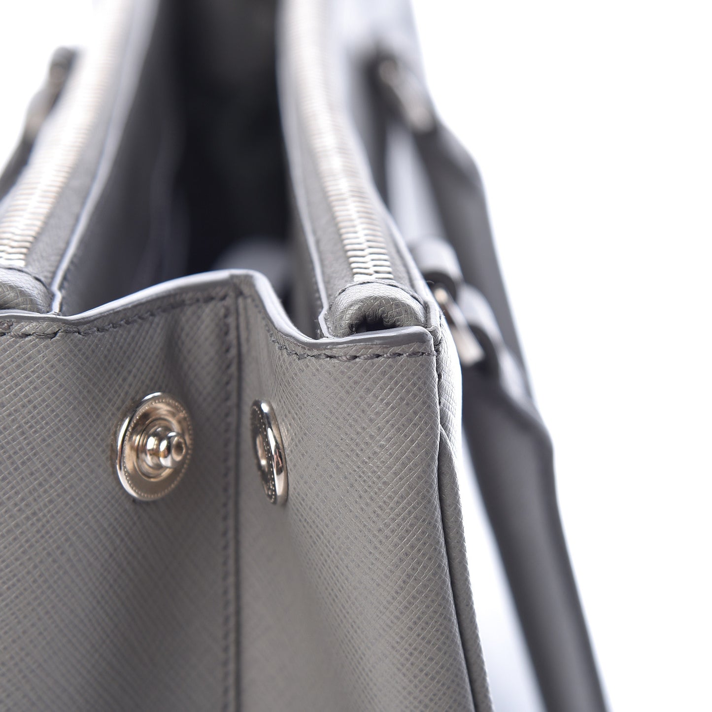 Saffiano Small Galleria Double Zip Tote Marmo