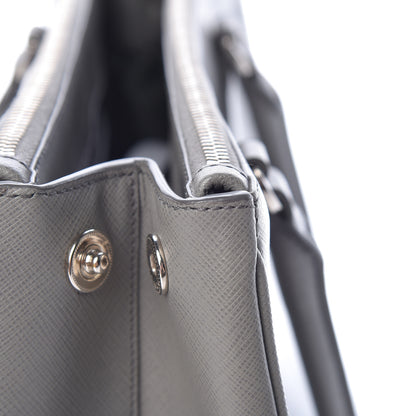 Prada Saffiano Small Galleria Double Zip Tote Marmo 14 of 18