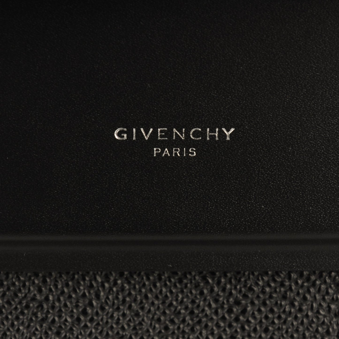 Grained Calfskin Small Horizon Satchel Black