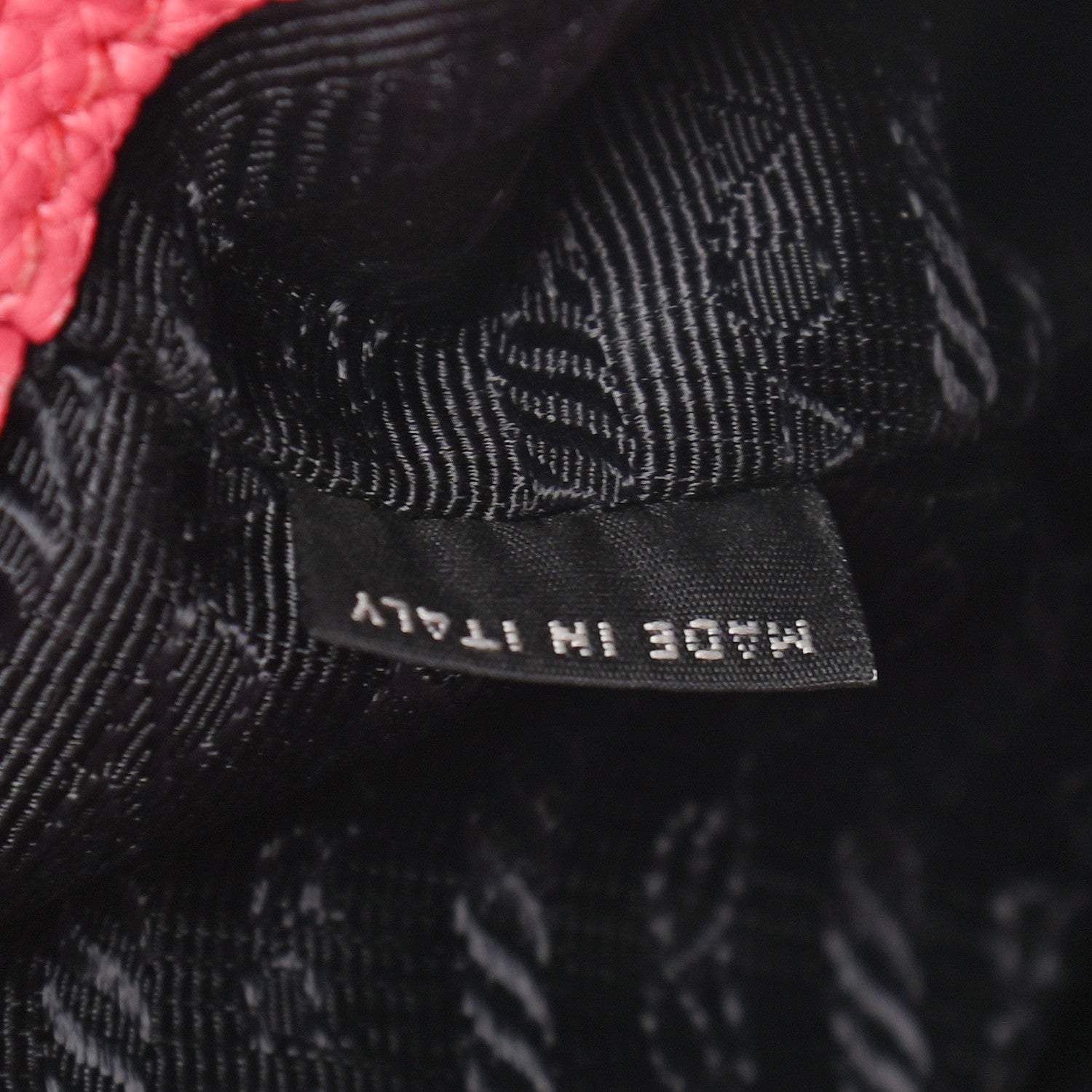 Prada Vitello Daino Bucket Bag Peonia 6 of 10