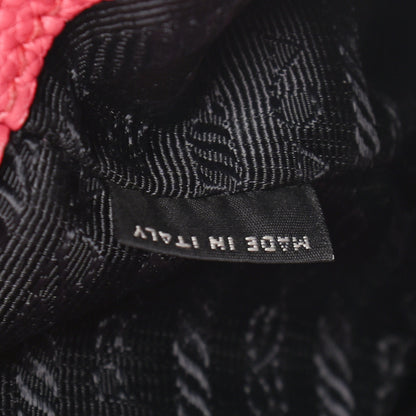Prada Vitello Daino Bucket Bag Peonia 6 of 10