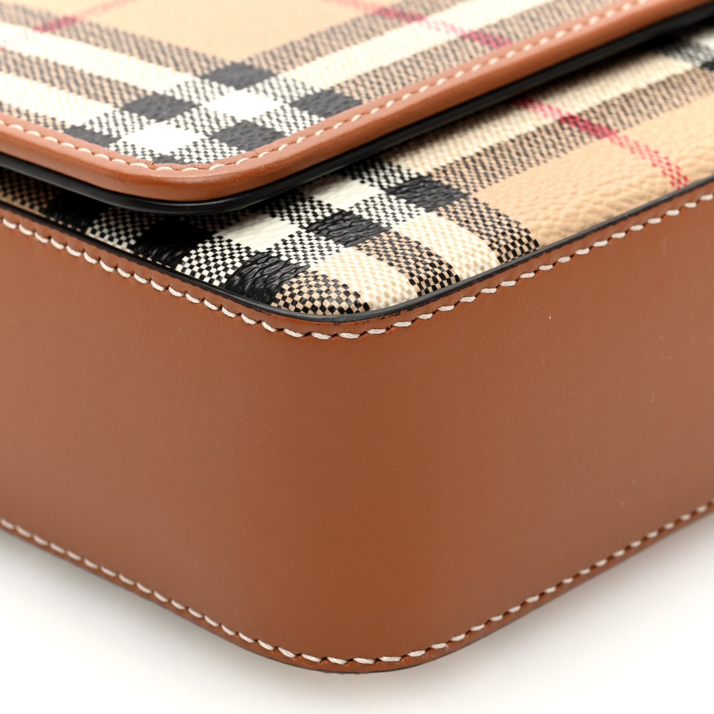 Calfskin Vintage Check Hampshire Bag Archive Beige