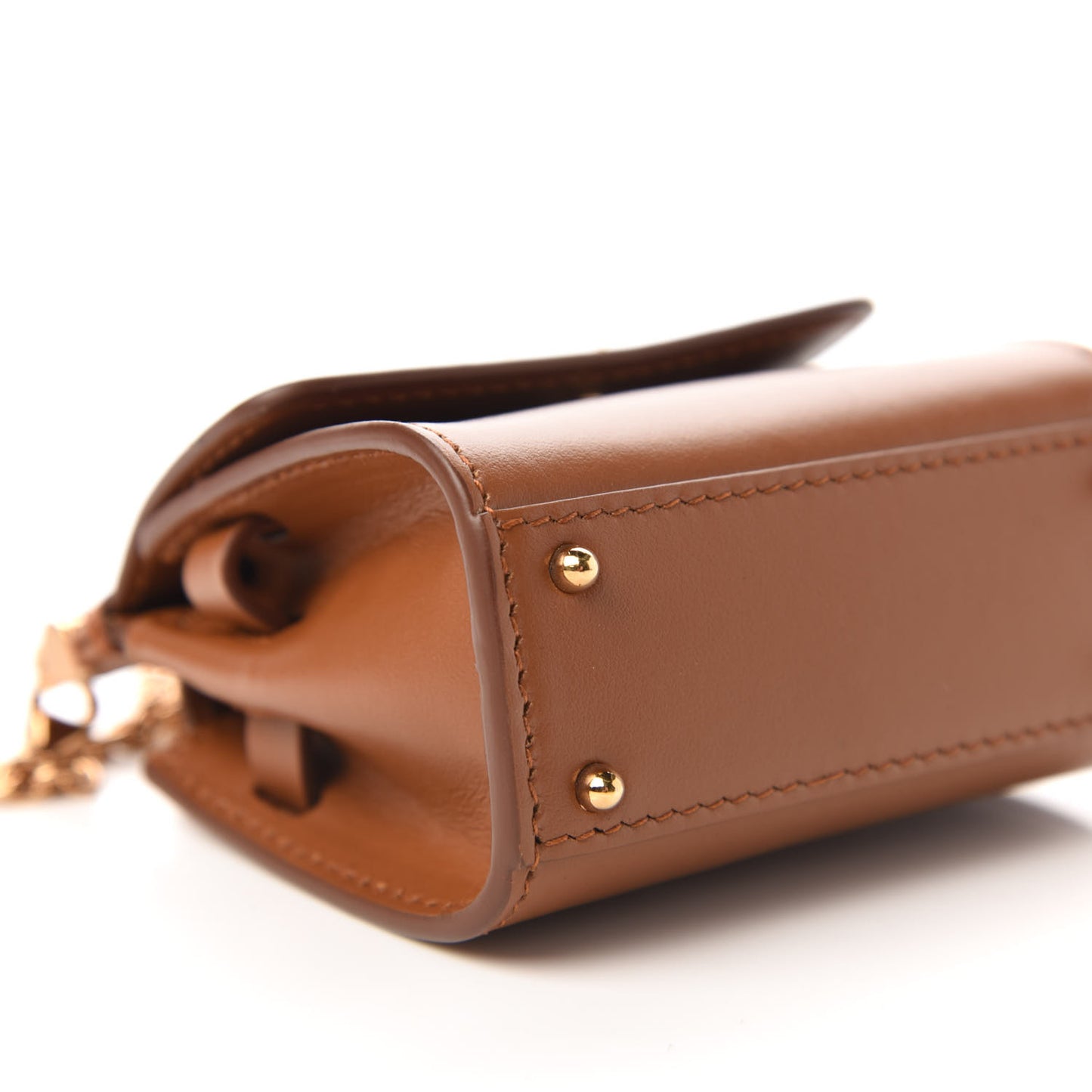 Calfskin Micro 58 Miss Sicily Satchel Brown