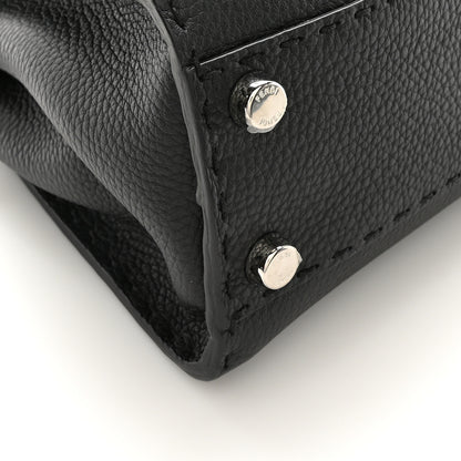 Fendi Cuoio Romano Selleria Bi-Color Mini Peekaboo Iconic Satchel Black Mou 8 of 9