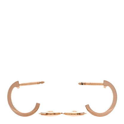 Cartier 18K Pink Gold Small LOVE Hoop Earrings 3 of 5